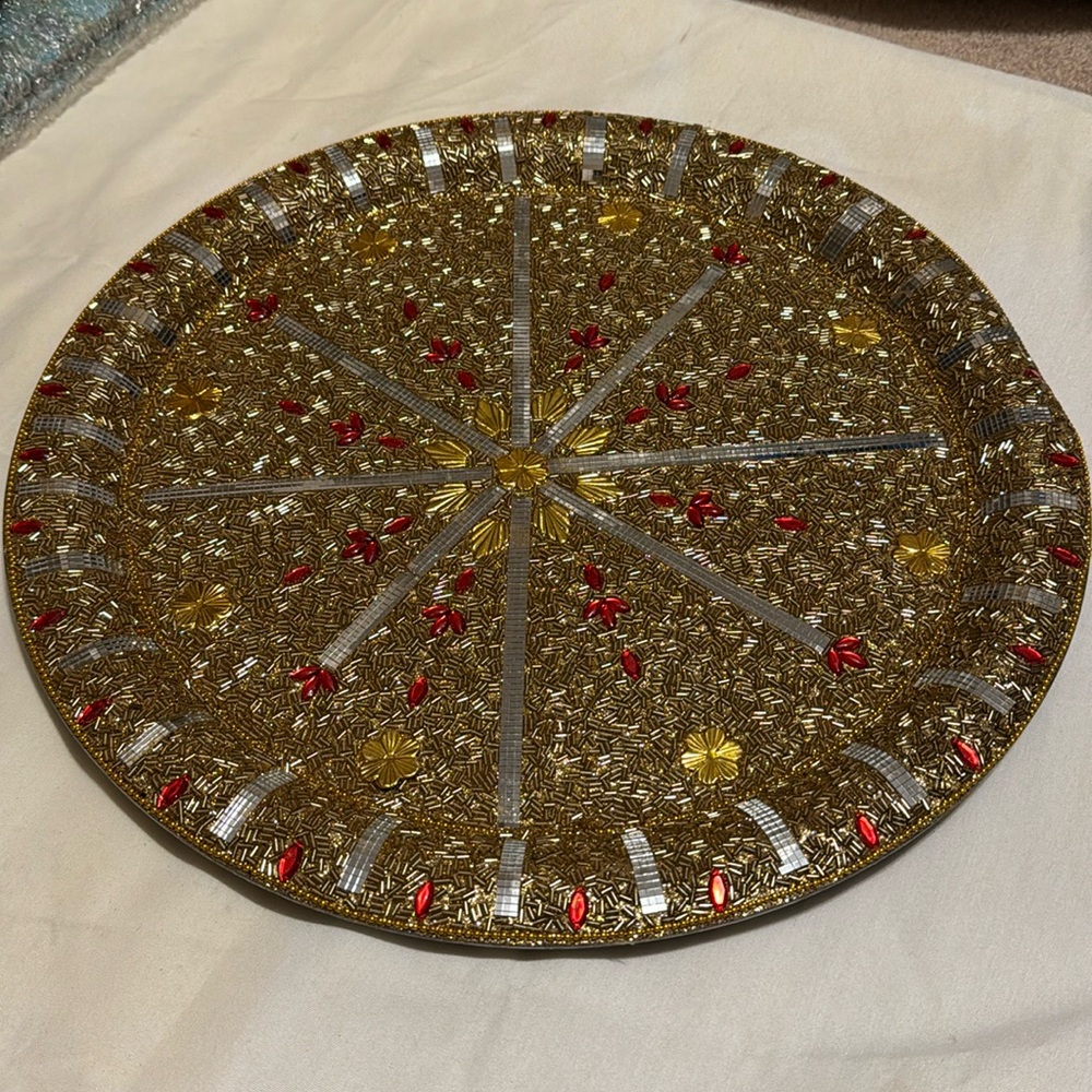 Colorful Indian tray